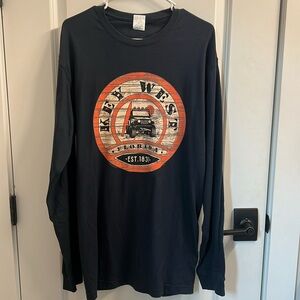 Navy blue Key West, long sleeve shirt